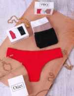 Bombacha Culoteless de algodon y lycra Pack x3